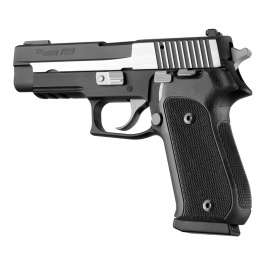 SIG P220 American DA/SA: Checkered G10 Grip - Solid Black