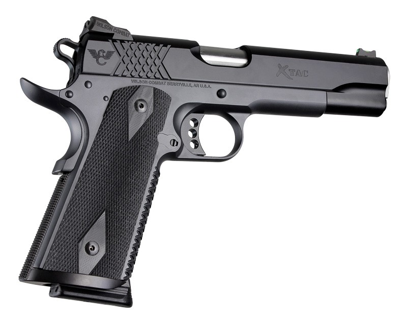 1911 Govt Model Sandatechwell Mag Well Checkered G10 Solid Black Magwell Grips Extreme 7773