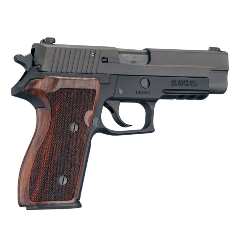 SIG Sauer P227 DA/SA Rosewood Checkered