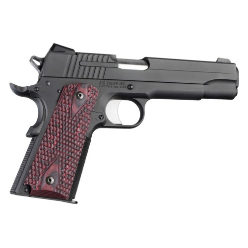 1911 Govt. Model: Piranha G-Mascus G10 Grip - Red Lava